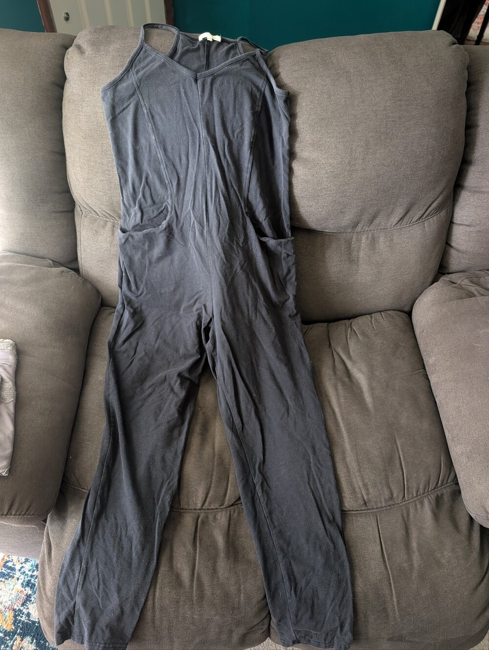 Everyday Black Women's Jumpsuit with Adjustable Straps